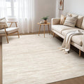 Nakagishi 5x8 Area Rugs Living Room: Washable Large Vintage Rug Neutral Non-Slip Soft Stain Resistant Indoor Carpet for Bedroom Nursery Dining Room Office Playroom - Beige-01