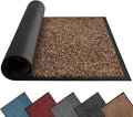 Mibao Front Door Mat, Dirt Trapper Welcome Mat for Outdoor Indoor, Non-Slip Waterproof Doormat, Durable Machine Washable Low Profile Entry Rug for Back Door Outside Patio Porch, 72" x 48", Brown