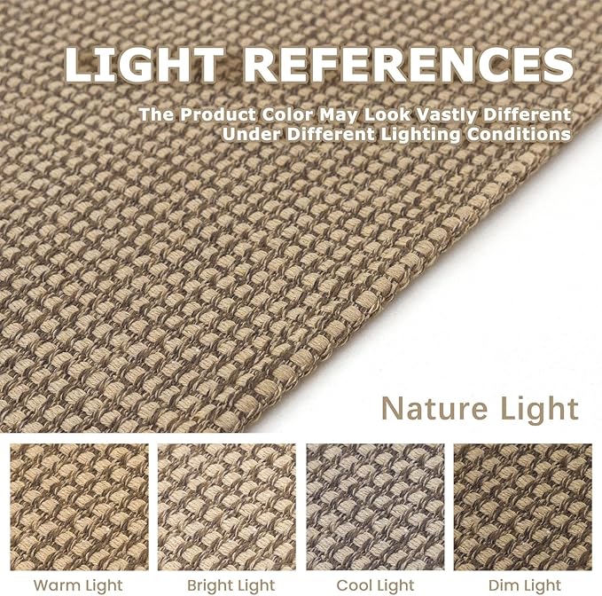 KOZYFLY Extra Long Runners for Hallways 2.6x18 ft Washable Kitchen Runner Non Slip Rubber Backed Hallway Rug Cotton Entryway Runner Rug Floor Carpet for Indoor Hall, Kitchen, Stair, Tan/Orange/Brown