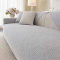 Soft Waterproof Chenille Cover Washable, Non Slip Sectional Sofa Covers for 3 Cushion Couch Sofa L Sharped Sofa Slipcover for Pets, Furniture Protector (1 PCS 36"x63" Light Grey)