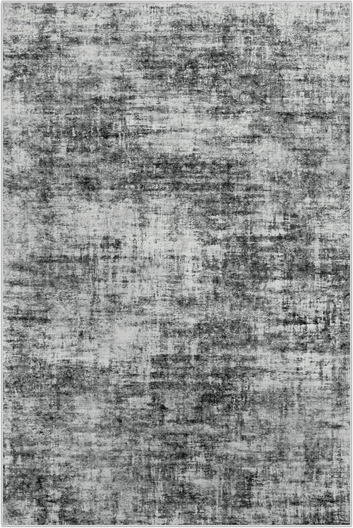 5x7 Area Rugs Washable Rug: Modern Abstract Living Room Rug Soft Anti-Skid Thin Carpet Indoor Floor Non-Shedding Carpets for Bedroom Dining Room Farmhouse Nursery Home Office - Black