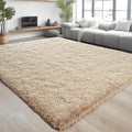 Chicrug Soft Area Rugs for Bedroom Living Room Plush Fluffy Rug 4x6 Feet, Shag Furry Area Rug Carpet Non Shedding for Nursery Children Kids Girls Room Home Decorative, Camel
