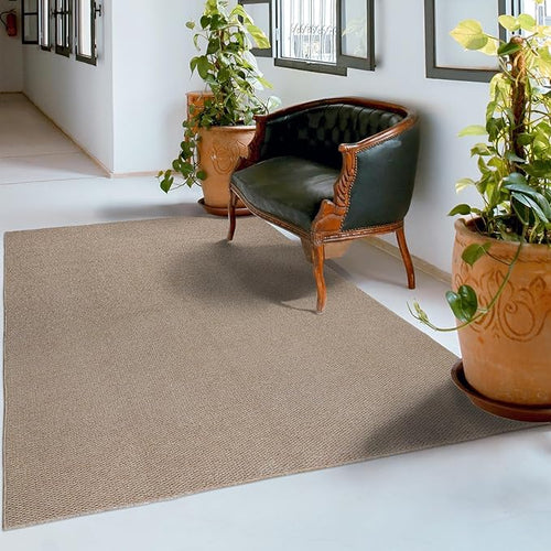 5x7 Area Rugs - Rug for Living Room, Washable Area Rugs 5x7 for Bedroom, Non-Slip Carpet for Dorm Room (Brown)