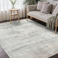 BEIMO Area Rugs 5x7 for Living Room Bedroom, Modern Abstract Machine Washable Rug, Large Soft Low Pile Floor Carpet with Non Slip Backing for Dining Room, Light Grey/Beige