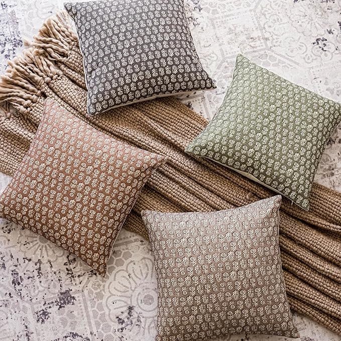 Foindtower Set of 2 Decorative Long Body Lumbar Throw Pillow Covers Neutral Modern Farmhouse Cushion Covers Vintage Home Decor for Sofa Couch Chair Bedroom Living Room,14×36 Inch,Sage Green