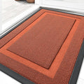 OLANLY Front Door Mat Indoor Outdoor Entrance, Waterproof All-Season, All-Weather Doormat, Sturdy Natural Rubber, Low Profile, Easy Clean Patio Porch Entryway Mat, 33x21, Vermillion Red