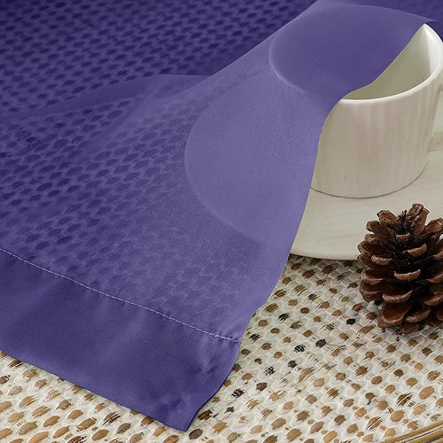 Aiyufeng Purple Sheer Curtains 84 Inches Long 2 Panels Set, Light Filtering Soft Airy Voile Rod Pocket Purple Sheer Window Drapes for Bedroom Living Room, Each 40Wx84L Inches