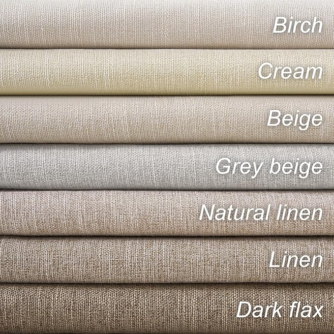 Topfinel Grey Beige Extra Long 132 Inch 100% Blackout Curtains for Livingroom Neutral Modern Linen Blend Curtain Drapes Sound Proof Drapes Privacy Ceiling Track Villa Bedroom 11Ft(W52 xL132 2 Panels)