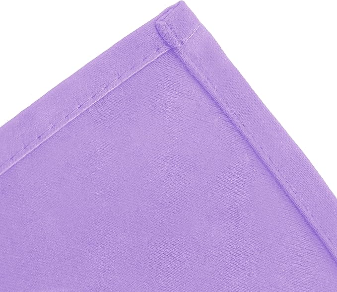 LEMOMO Lavender Blackout Curtains 66 x 63 Inch Length/Set of 2 Curtain Panels/Thermal Insulated Room Darkening Blackout Curtains for Bedroom