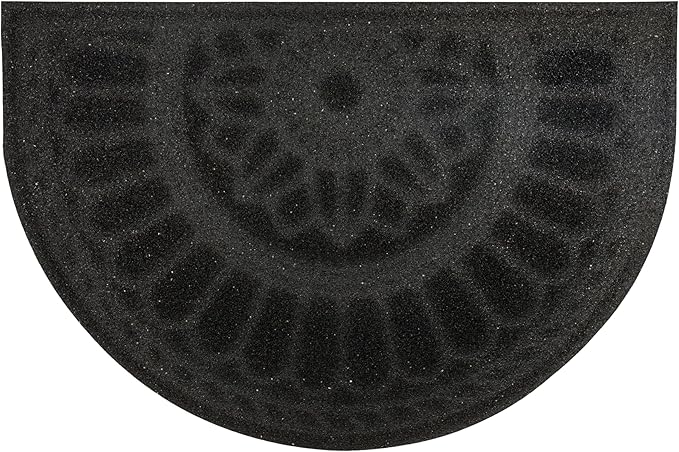 Mohawk Home Swirl Style Casual Ornamental Charcoal 2' X 3' All Weather Outdoor Door Mat Perfect for Porch, Garage