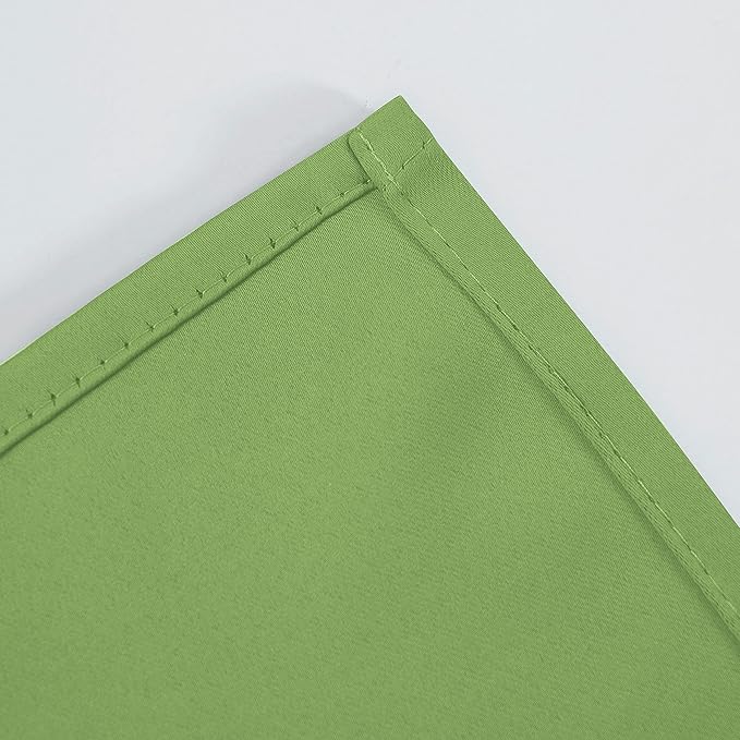 LEMOMO Light Green Blackout Curtains 66 x 63 Inch Length/Set of 2 Curtain Panels/Thermal Insulated Room Darkening Blackout Curtains for Bedroom
