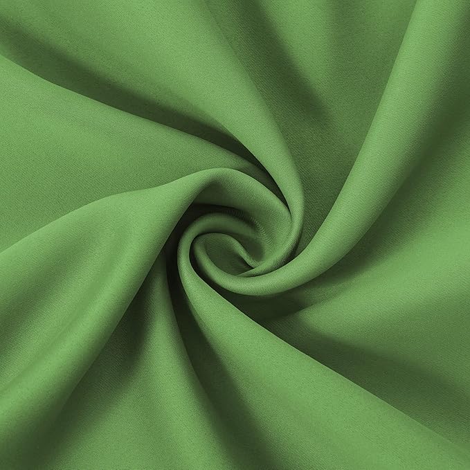 LEMOMO Light Green Thermal Blackout Curtains/52 x 72 Inch/Set of 2 Panels Room Darkening Curtains for Bedroom