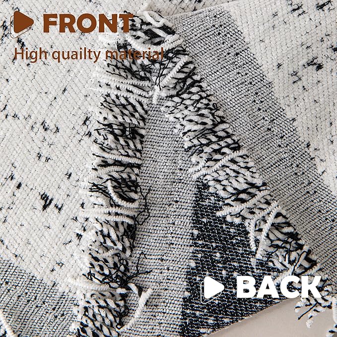 Couch Cover for Dogs, Boho Sofa Covers for 3 Cushion Couch, Chenille Slipcover for Pets Washable, L-Shape Sectional Couch Loveseat Cover Soft Throw Blankets with Tassels(71x102,Speckled Grey)